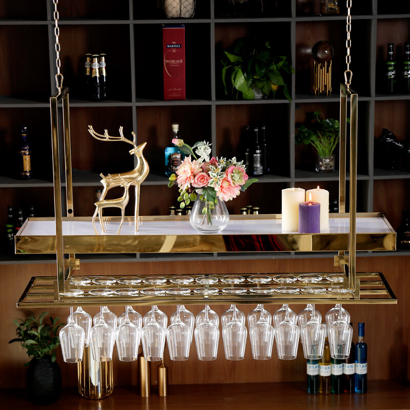 Lemari anggur estetika Modern lemari sudut terpasang industri restoran lemari Bar rak ritel Stojak Na Wino furnitur rumah