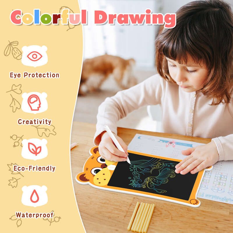 Tablet de Escrita LCD para Escrita, Desenho Pad, Placa Eletrônica Doodle, Tablet Gráfico Bonito, Presente de Aniversário, 8,5 pol