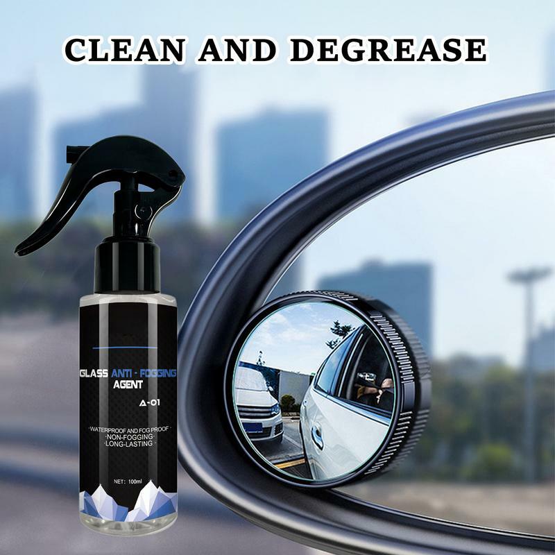 Anti Fog Windshield Spray para carro, Revestimento anti-nevoeiro, Líquido com agente antiembaçante, Janelas de vidro e óculos, 100ml