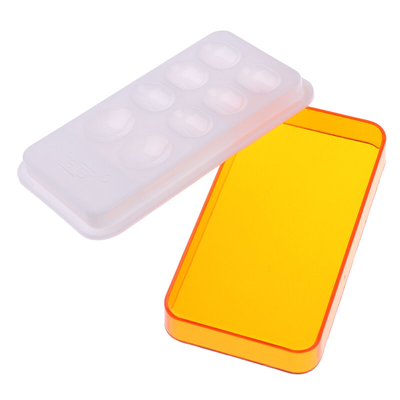 1PCS Mixing Watering Moisturizing Plate Dental Palette With Cover 8 Slot Palette Dental Lab Equipment Resin