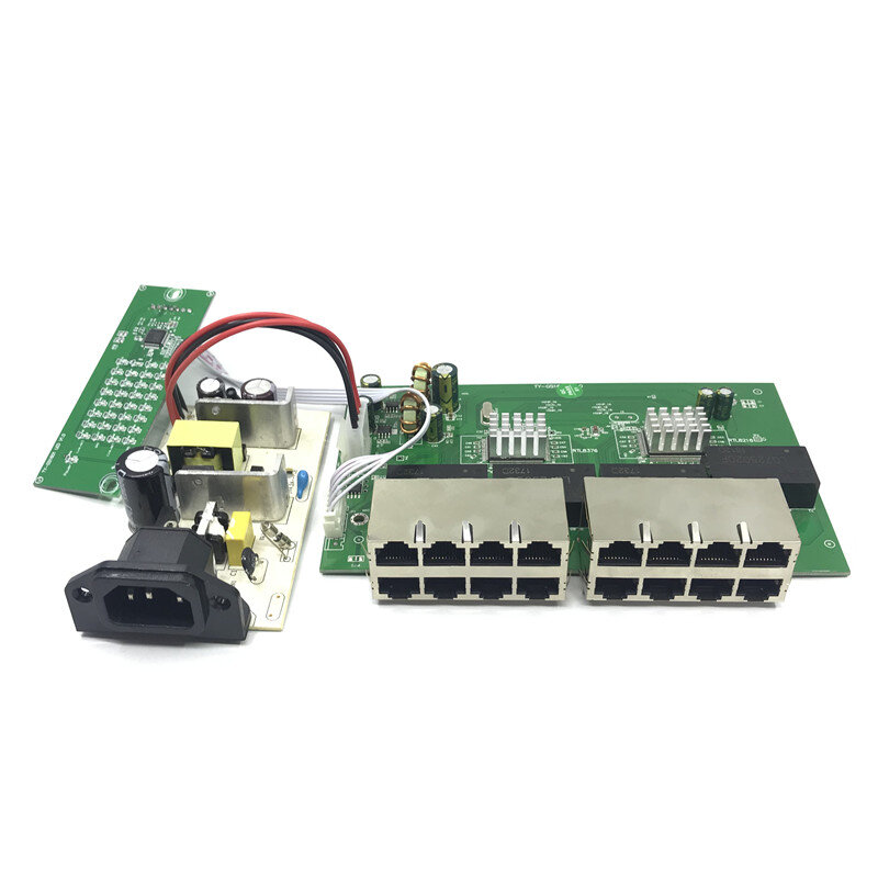 OEM Model Baru 16 Port Gigabit Switch Desktop RJ45 Ethernet Switch Modul 10/100/1000Mbps Lan Hub switch16 Portas Otherboard