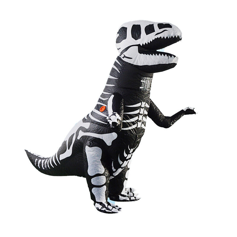 Dia das bruxas truque roupas infláveis tamanho adulto stegosaurus crânio infláveis palco desempenho maquiagem adereços