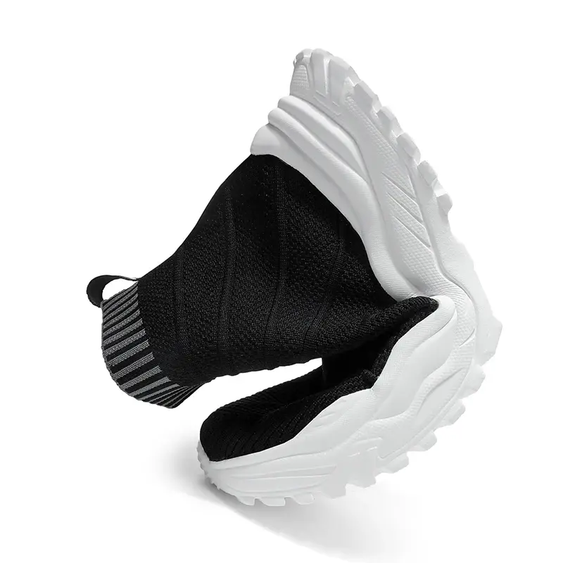 High-top Sock Sneakers Men 2024 Trendy Sports Shoes Men Mesh Breathable Jogging Shoe Oversize Walking Shoes Male Footwear