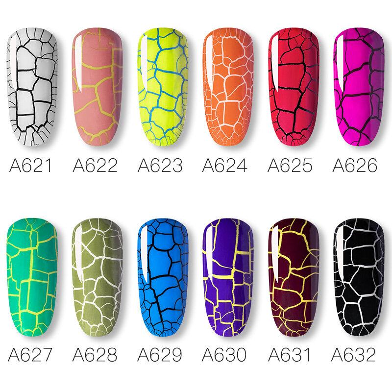 ROSALIND Yellow Series smalto per unghie con Gel Crackle lacca per unghie vernice UV Hybrid Semi Permanent Base Top Coat Nail Art Design