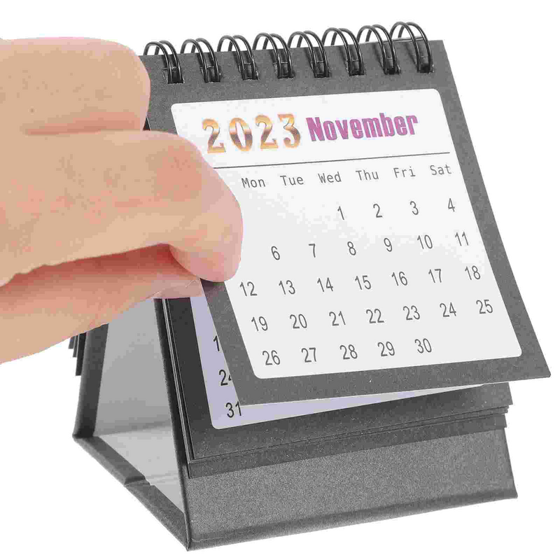 Pequeno calendário de contagem regressiva para desktop, Book Desk Planner, Office e Home