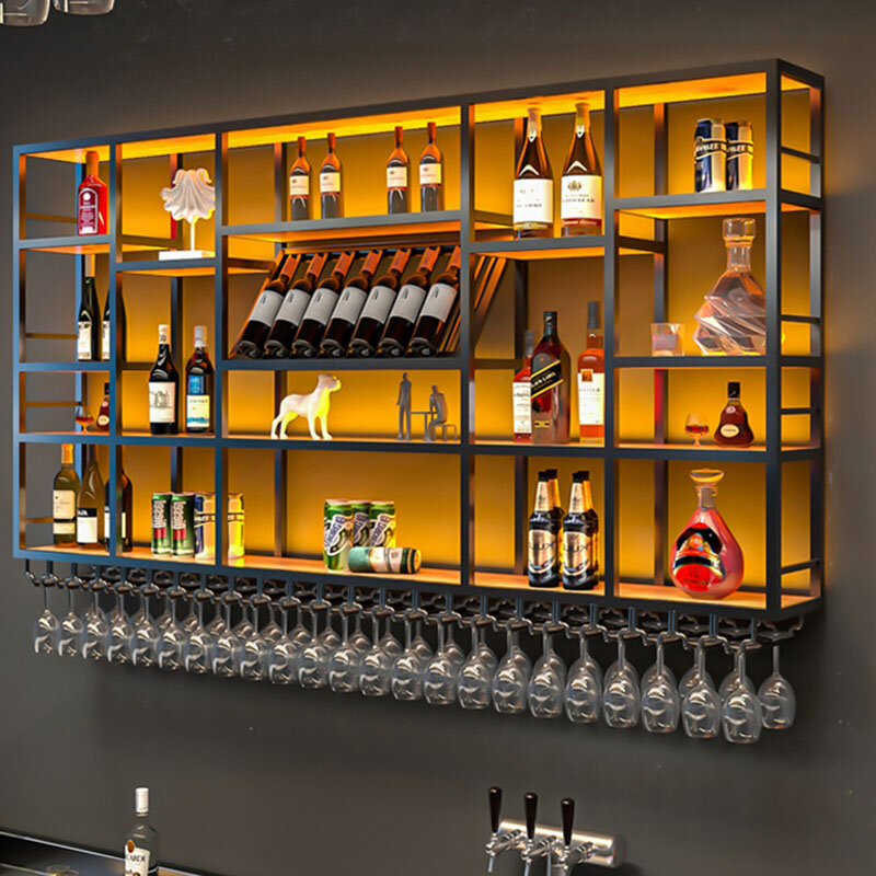 Estetyczne szafki na wino do salonu designerski Salon w formie bufetu bezpłatna wysyłka szafki na Bar przemysłowe komercyjne meble Weinregal