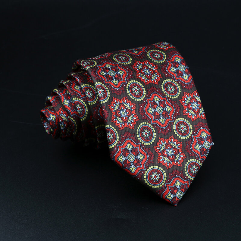 Men's Silk Ties Jacquard Striped Plaid Floral Paisley 7.5cm Necktie Accessories Daily Wear Shirt Suit Cravat Wedding Party Gift
