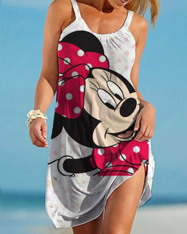 ฤดูร้อน Elegant Dresses อย่างเป็นทางการสำหรับผู้หญิง Dreeses Disney ขนาดใหญ่ขนาด7xl ผู้หญิง2022สลิง Seaside ผู้หญิง Plus ขนาดเสื้อผ้า