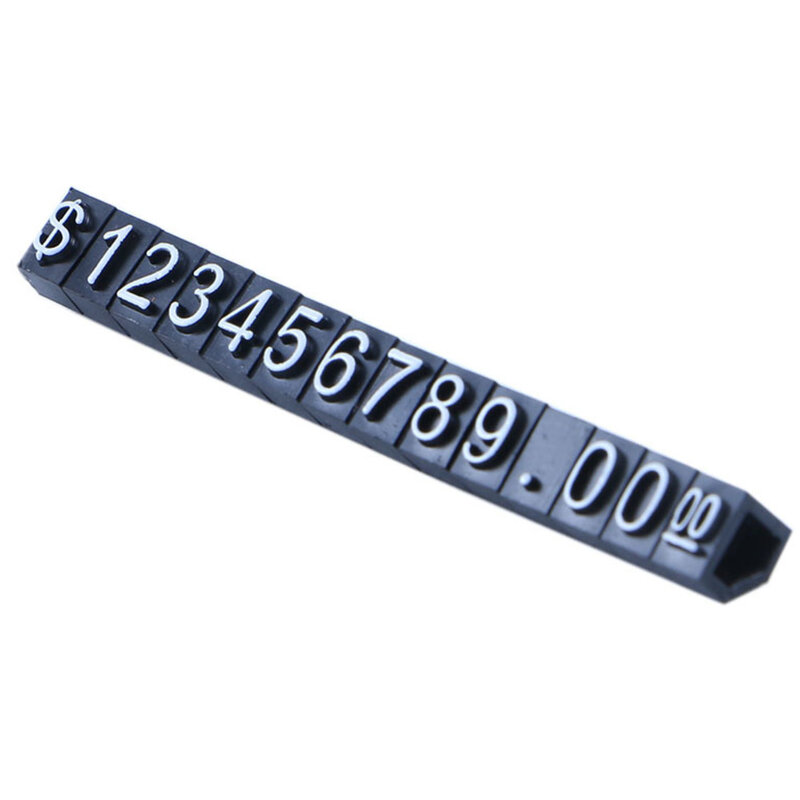 Regulowana cena sprzedaży wyświetlacz Tag etykieta sklepie detalicznym cyfra Cube Stick na ubrania biżuteria cena wyświetlacz