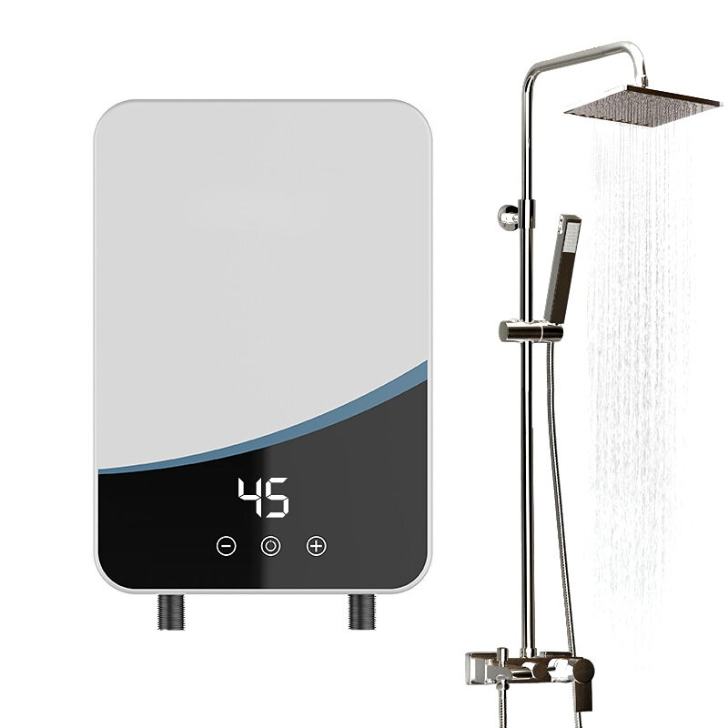Elektryczna grzałka do wody 5500W natychmiastowa 220V 110V Home inteligentna stała temperatura i szybkie nagrzewanie małe urządzenie do kąpieli prysznicowej