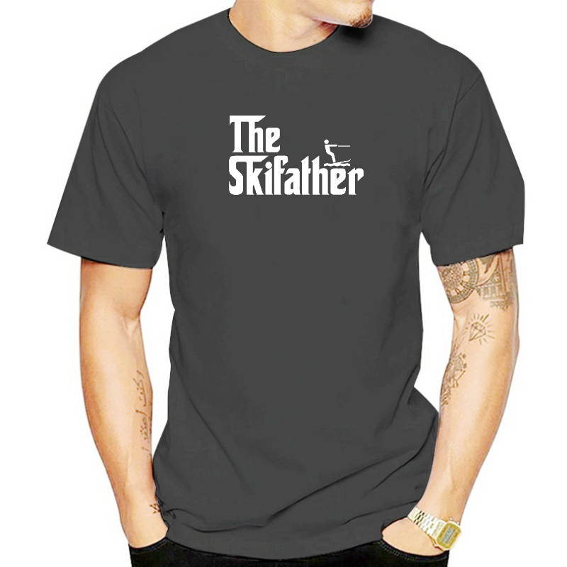 Lustig der Ski father Ski Unisex Grafik Mode neue Baumwolle Kurzarm T-Shirts O-Ausschnitt Harajuku Ich brauche Ski-T-Shirt