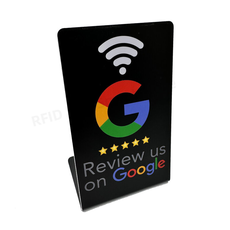 nfc stand 13.56Mhz Programmable Google Reviews NFC Stand Table NT/AG213 NFC Google Review Display nfc card personalized Custom