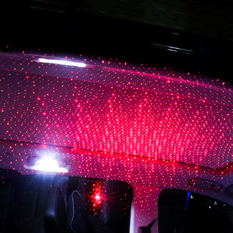 جهاز عرض ضوئي ليلي صغير LED لسقف السيارة ، مصباح مجرة للغلاف الجوي ، USB ، سقف السيارة ، الغرفة ، ديكور السقف ، التوصيل والتشغيل