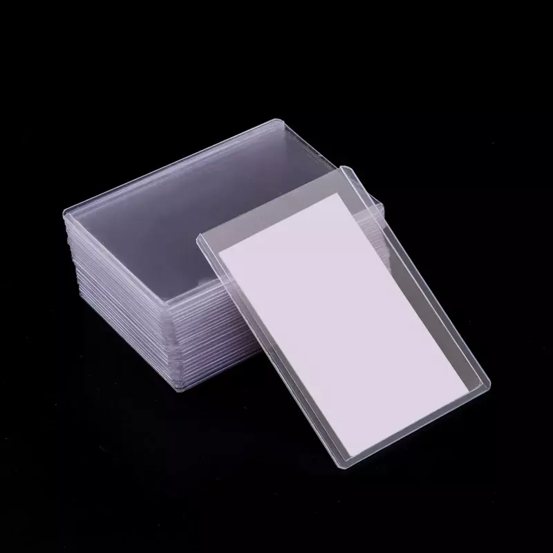 Manchons de protection transparents en PVC pour cartes à collectionner, basket-ball, sports, idole, jeu, porte-cartes, 3x4, 35PT