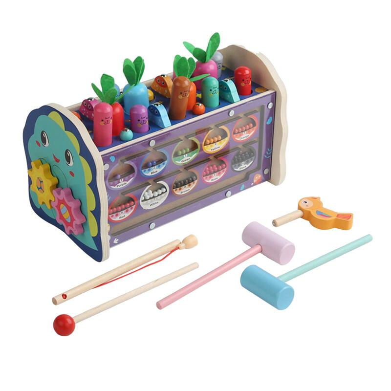 Panca martellante in legno gioco di abbinamento abilità motore Fine giocattoli in legno Montessori per bambini 3 4 5 6 regali di festa per ragazze dei ragazzi