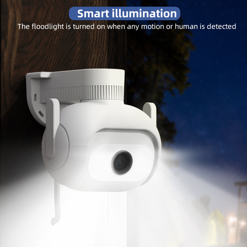 IMILAB-Câmera Projector EC5, Vigilância de Segurança Externa, Visão Noturna Colorida, Rastreamento Humano 360 °, Aplicativo Inteligente, 2K