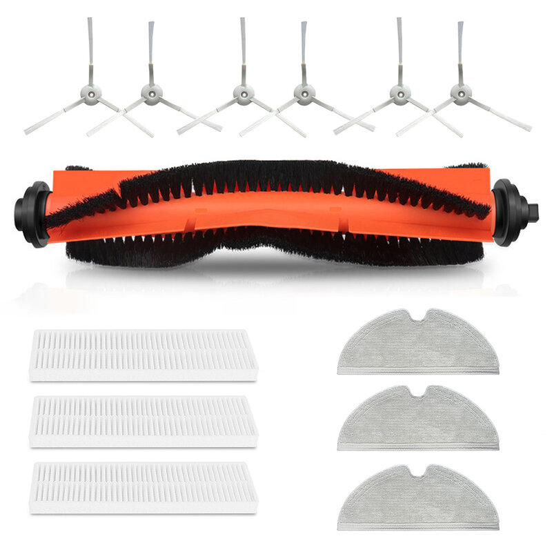 Rolo filtrante e kit de escovas laterais, pano esfregão para V3 Max, V-RVCLM27B, ferramentas de limpeza doméstica e acessórios