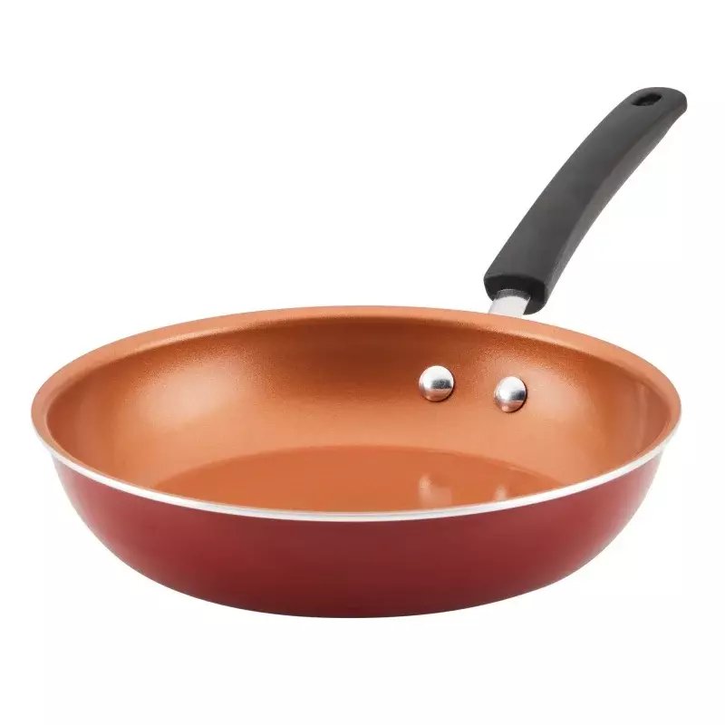 Farberware Easy Clean Pro 10" Ceramic Nonstick Frying Pan, Red