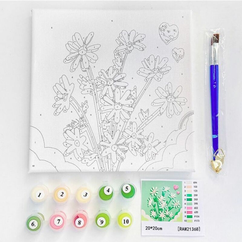 Kit da colorare per tulipani kit per pittura a olio fai da te arte principiante artigianato dipinto a mano decorazione per la casa regali di compleanno forniture per pittura