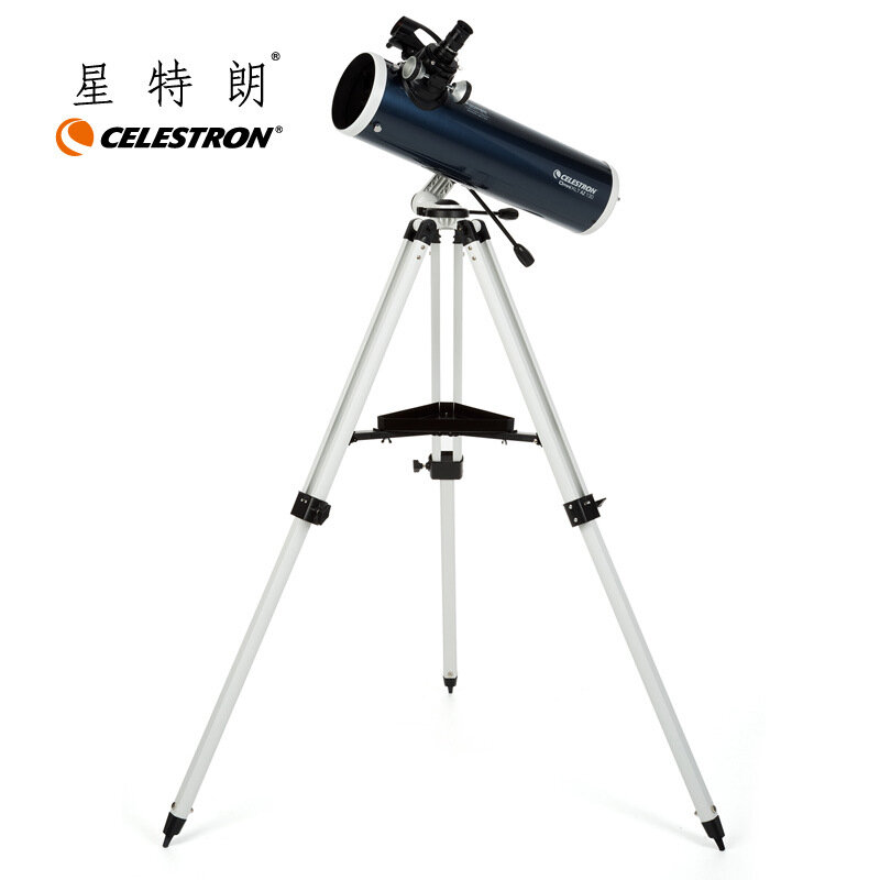 CELESTRON-telescopio Reflector OMNI XLT 130AZ newtoniano, StarPointer Pro, Finderscope, con trípode de aluminio
