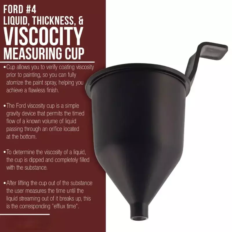 Viscosity Measuring Cup  # 4 Four Viscosimeter Paint 9076 Cup Ford Liquid Thickness