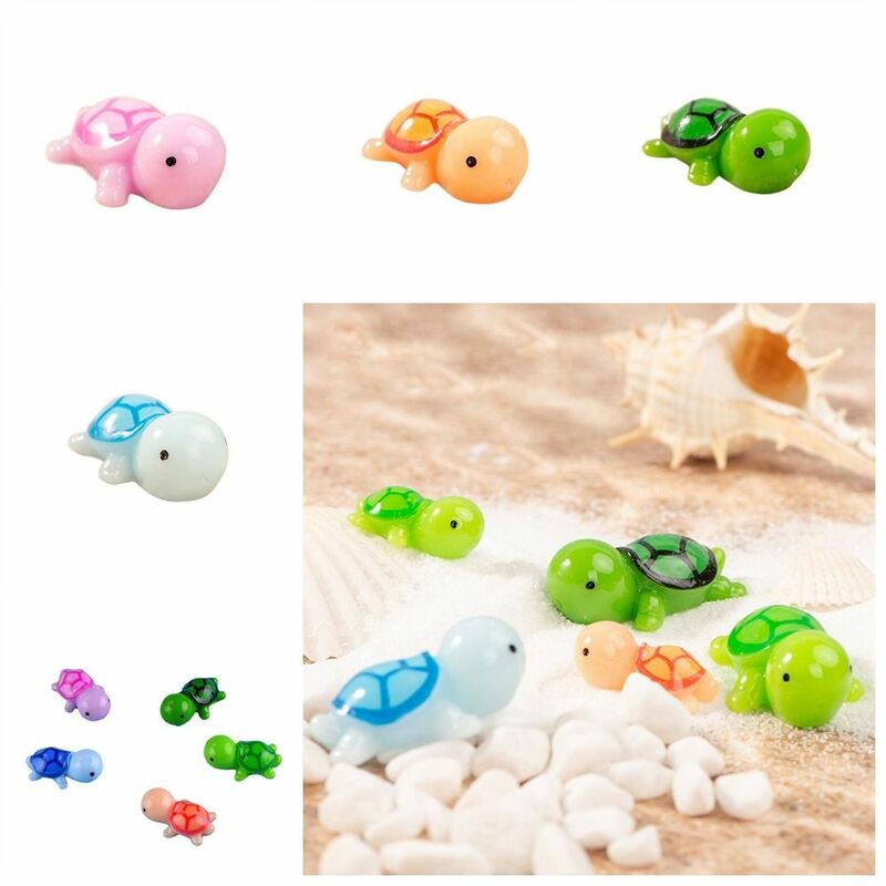 Mainan kura-kura miniatur kreatif Bonsai Mini boneka kura-kura Resin hadiah