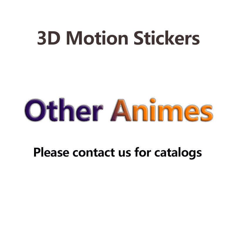 Mezcla de Mini pegatinas de movimiento de Anime al por mayor, calcomanías impermeables para teléfono, taza, ordenador portátil, etc. (Por favor, indica el número y la cantidad de estilo)