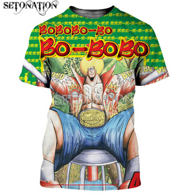 Bobobo bo Bo Bobo 3D print dostosowuje męskie damskie t-shirty w stylu Harajuku streetwear letnie topy