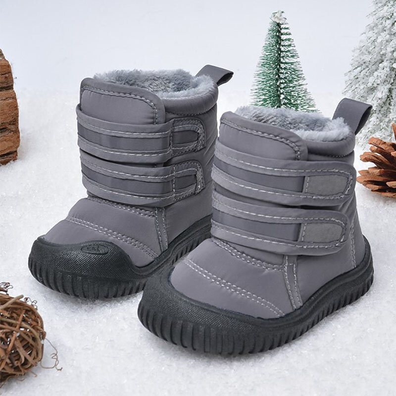الشتاء الطفل الثلوج أحذية الفتيان الفتيات أحذية قطنية دافئة الاطفال هوك تصميم الأميرة أحذية بوت قصيرة الأطفال أحذية الثلوج مقاوم للماء
