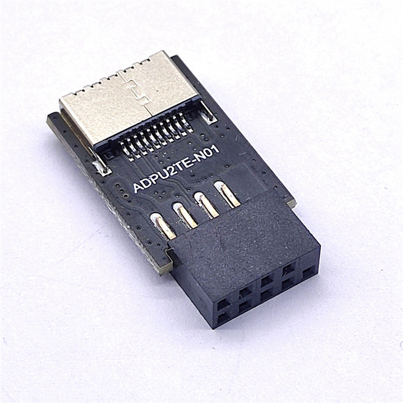Motherboard USB2.0 9Pin to TYPE-C A-KEY Front Connector Converter USB3.2 TYPE-E Interface Header Adapter