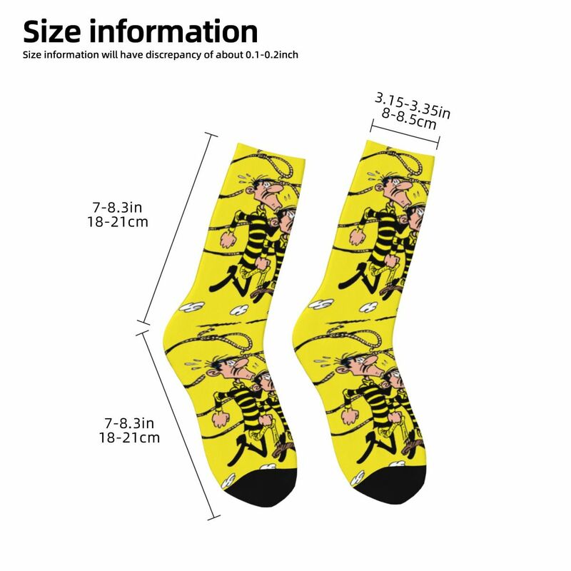 Hip Hop Retro Capture Crazy Men's compression Socks Unisex T-The Daltons Street Style Seamless Printed Funny Novelty Happy