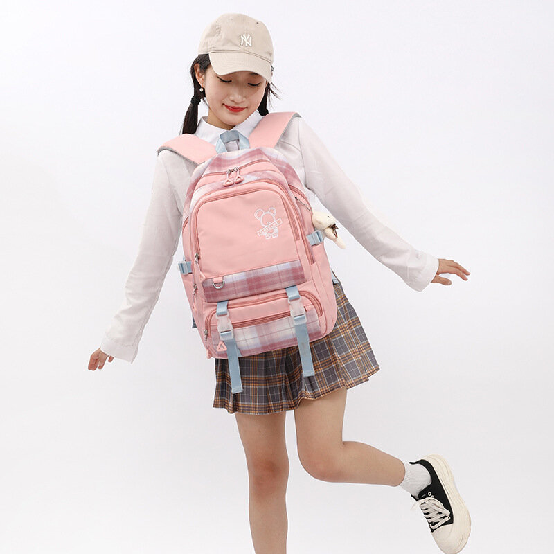 Nowy junior wysokiej uczniów szkół torby szkolne, o dużej pojemności plecaki i dla dziewczynek ultralekki redukcji obciążenia plecaki turystyczne