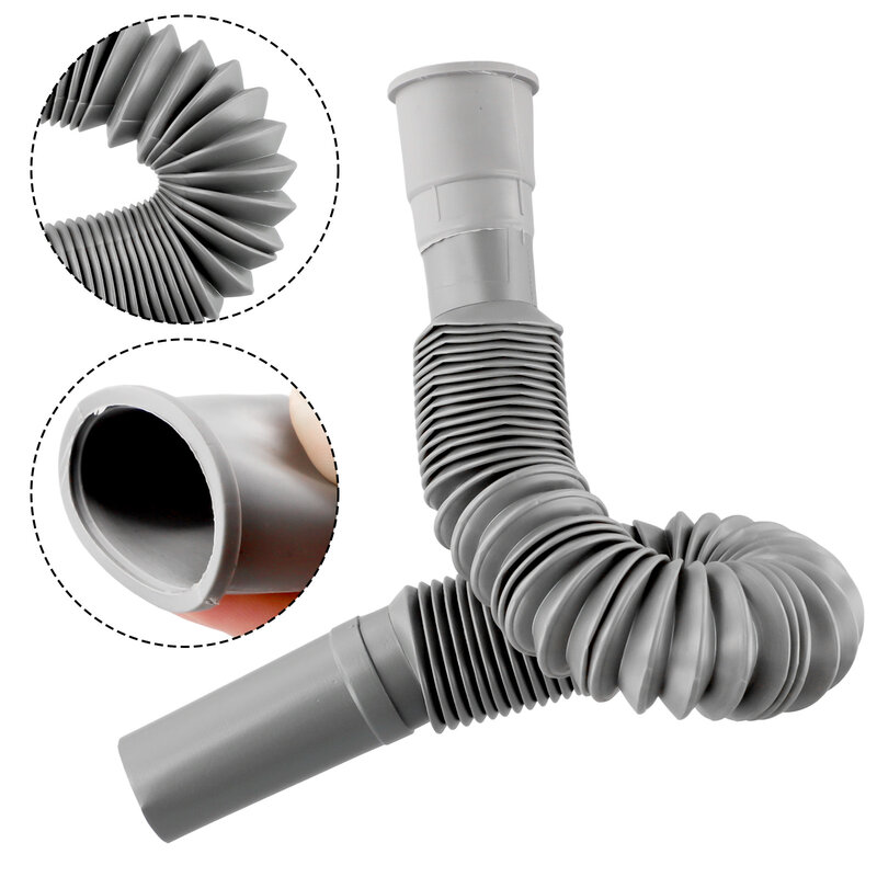 Tubo di scarico tubo tubo 1 pz accessori PP + PVC lavabo scarico acqua 80cm bacino casa filtro in plastica universale
