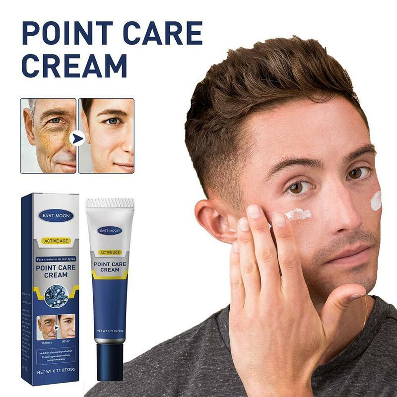 Crema para el cuidado facial para hombres, crema reparadora antienvejecimiento Para desvanecer las líneas finas, hidratante y antiarrugas, 20g