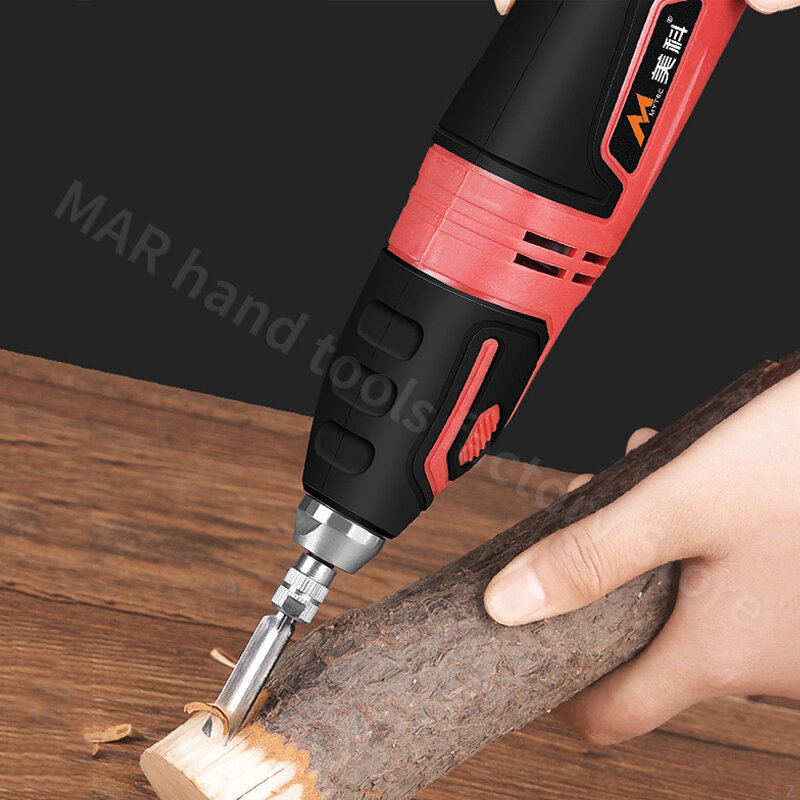 Electric Carving Machine With 5 Type Carving Blade Woodworking Portable Carving Tool Automatic Manual Multi Function Cutter Head
