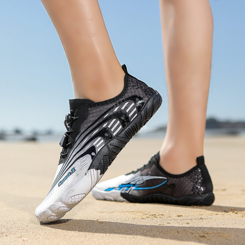 Zapatos de agua de secado rápido para hombre, zapatillas antideslizantes, transpirables, para natación, deportes de playa, surfear, senderismo
