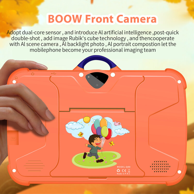 C8 BDF Best Gift 7 inch Kids Tablet Children Pre-Installed Educational APP Android Tablet Pc for Boys Girls