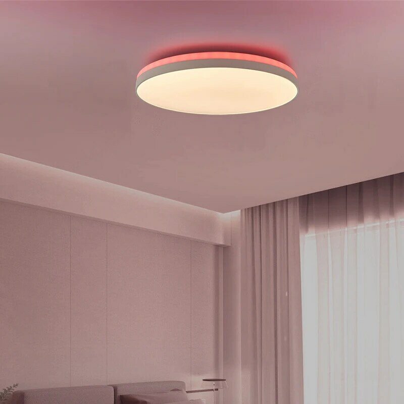 Plafonnier LED Intelligent RVB avec Télécommande, Éclairage Coloré Rétro-Éclairé, Lumière à Intensité Variable, Smart Home, TUYA