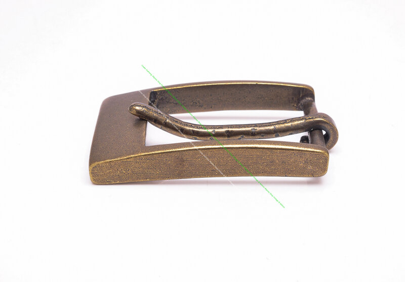 Long Solid Brass Belt Buckle 38mm Belt Buckle For Men Single Prong Pin Belt Heel Bar Buckle for Leather Craft Jeans Webbing