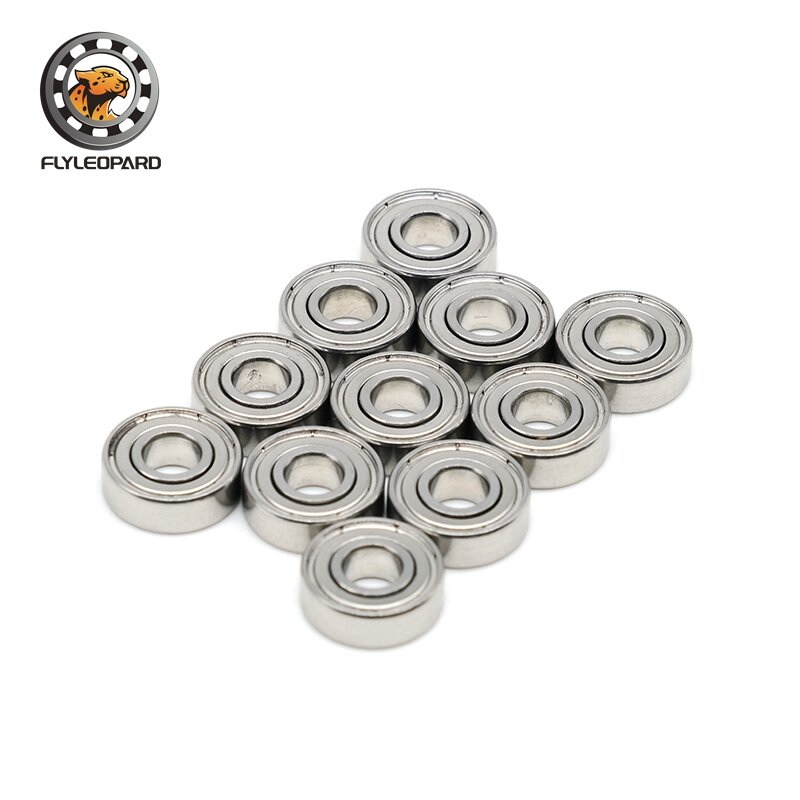 Stainless Steel Bearing S696ZZ 2Pcs 6x15x5mm Antirust Metal Sealed High Speed Mechanical Equipment Parts ABEC-7