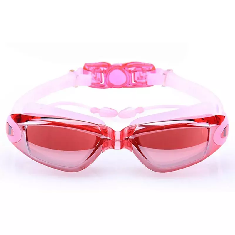 Плавательные очки гальванические, УФ-защитные, водонепроницаемые, антизапотевающие очки для плавания и дайвинга, регулируемые, женские и мужские