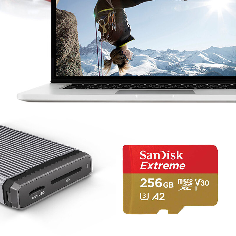 SanDisk Extreme microSDHC microSDXC UHS-I Cards 4K UHD and Full HD video UHS Speed Class 3 (U3) and Video Speed Class 30 (V30)