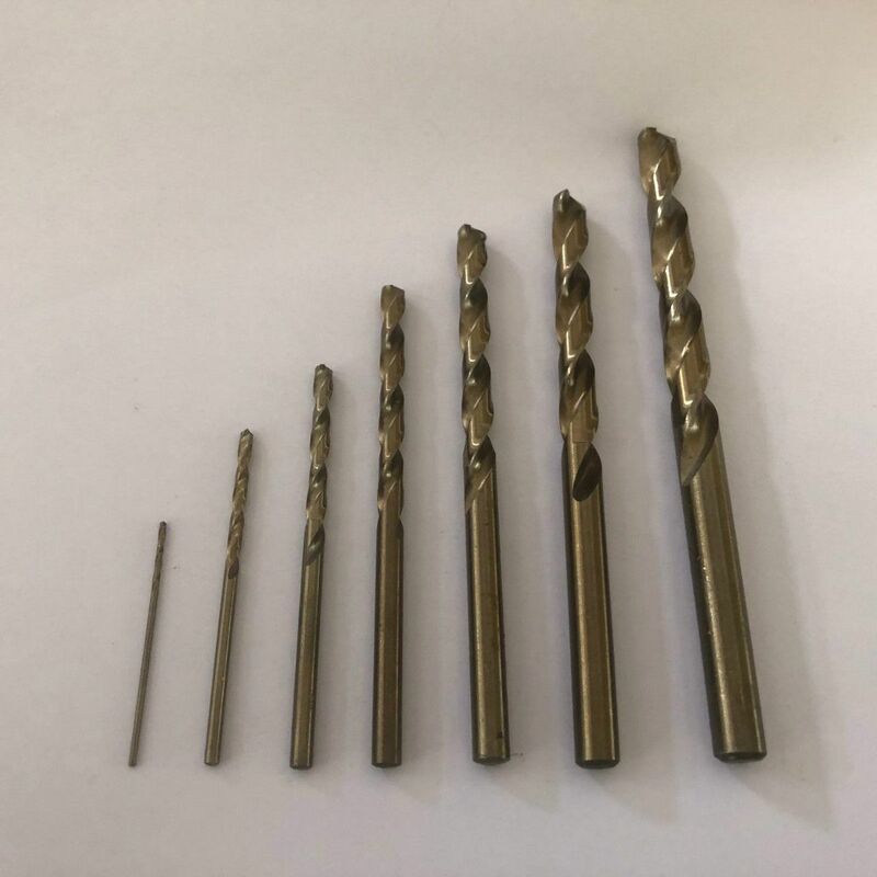 0.2mm-13mm 0.2-13mm HSS-CO M35 Cobalt Steel Straight Shank Twist Drill Bits For Stainless Steel