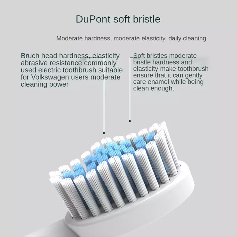 Escova de dentes elétrica automática para adultos Clareamento dos dentes com 3 cabeças de escova de substituição Bateria AA Escova de dentes sônica IPX7 impermeável