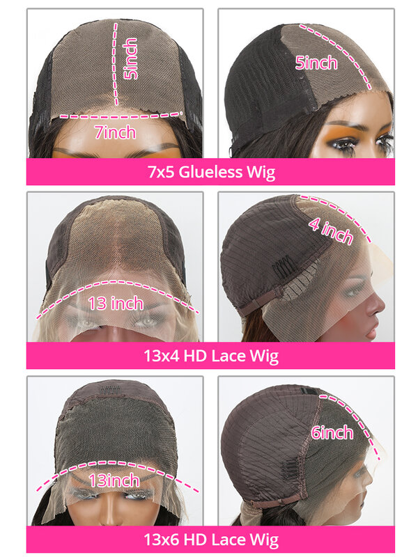 Pelucas rizadas de onda de agua sin pegamento para mujer, peluca Frontal de encaje de onda profunda HD, listo para usar, 13x4, 13x6, 7x5, 40 pulgadas