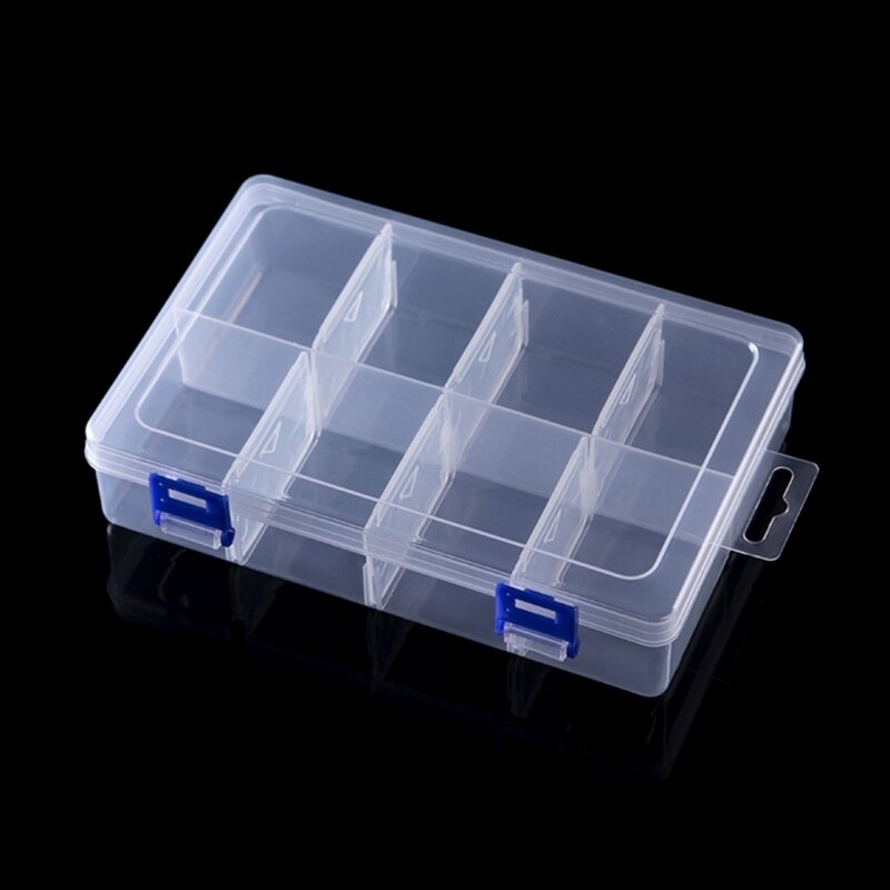 Caixa ferramentas organizador armazenamento ferragem peças pequenas caso recipiente plástico portátil com divisórias