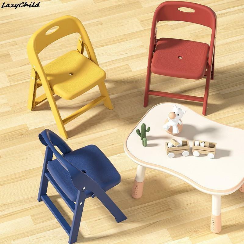 Taburete plegable de tamaño pequeño para adultos y niños, silla reclinable antideslizante para el hogar, silla de jardín de infantes, comedor para bebés