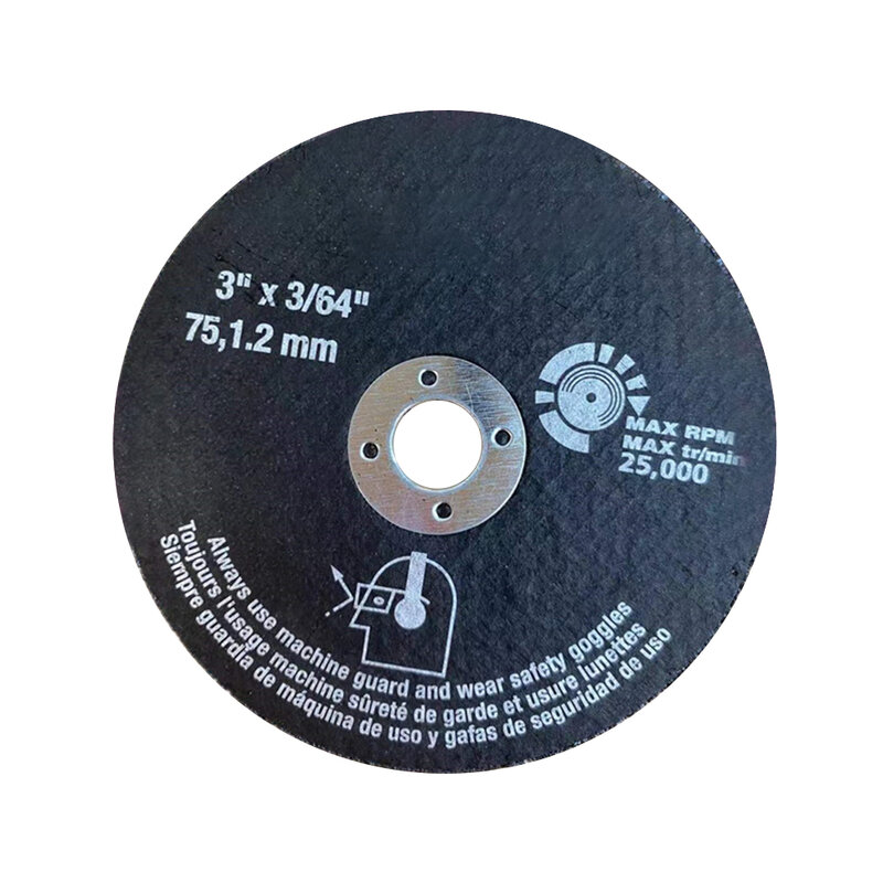 Disco de corte para amoladora angular, hoja de sierra Circular de resina de 75mm, tubo de acero inoxidable de carbono ultrarrápido, 5 piezas
