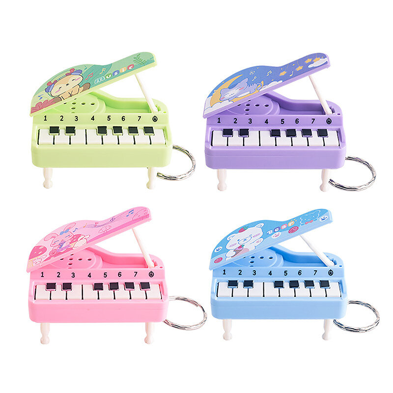 Creatieve Cartoon Muziek Elektronische Piano Sleutelhangers Mini Muziekinstrument Piano Hanger Sleutelhanger