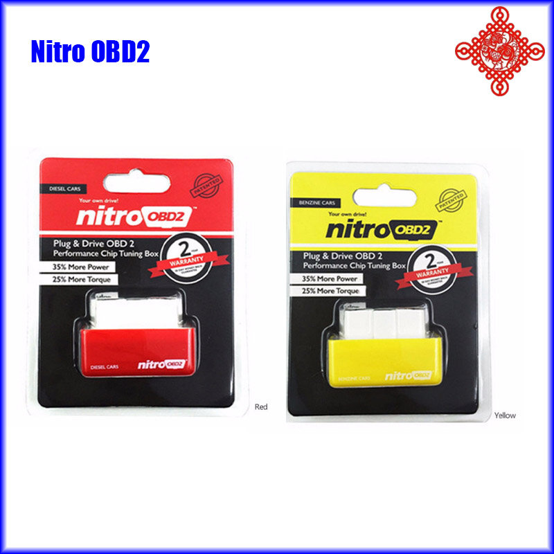 Nitro obd2 15% economia de combustível mais potência torque ecu chip tuning box plug driver nitro para benzine diesel carro a gasolina plug & driver